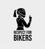 Respect for bikers - motoristka