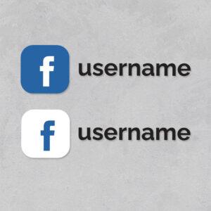 Username FACEBOOK - barvni