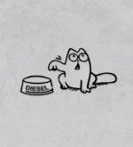 Hungry cat DIESEL- za pokrov rezervoarja