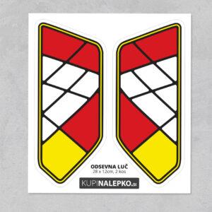 🔥 Imitacija zadnjih luči – odsevna nalepka