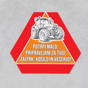 Potrpi malo - odsevna nalepka